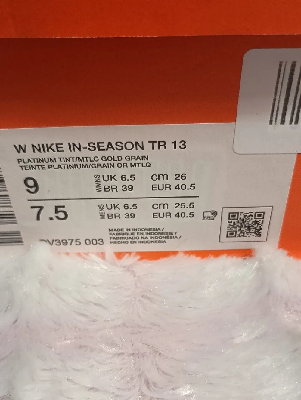 NIB Nike In-Season TR 13 Women's Light Gray and Pale Blue Training Sneakers 9